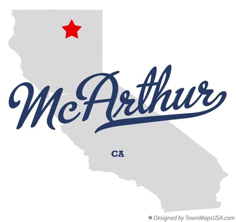 Map of McArthur, CA, California