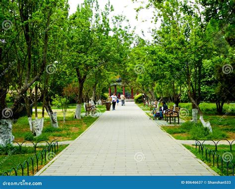 Tiantan park path editorial photography. Image of passageway - 80646637