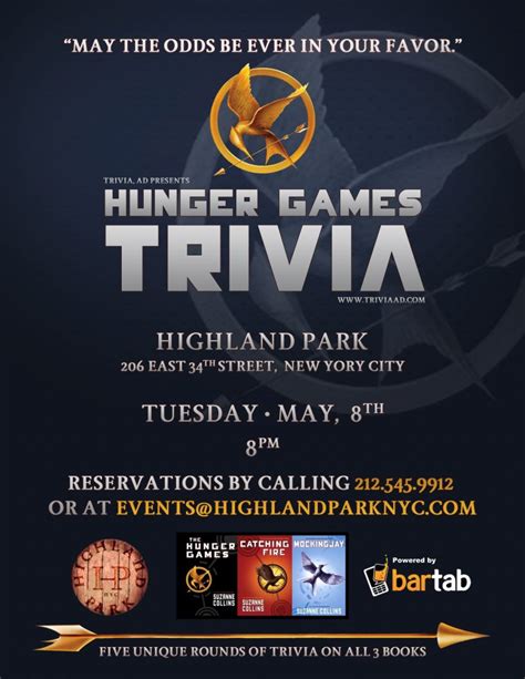 Hunger Games Trivia at Highland Park - MurphGuide: NYC Bar Guide