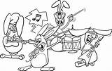 Band Coloring Pages sketch template