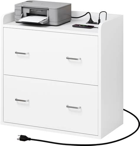 Amazon.com: YITAHOME File Cabinet with Charging Station, Large Lateral ...