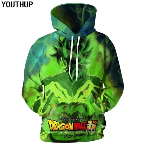 YOUTHUP 2018 Movie Dragon Ball Super Hoodies Men 3D Hoodies Saiyan Goku ...