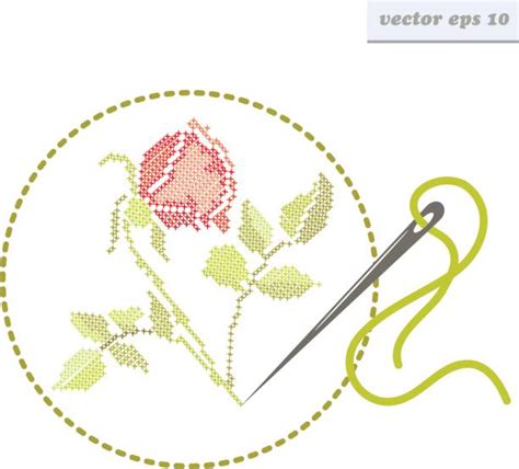 5,000+ Cross Stitch Flowers Stock Illustrations, Royalty-Free Vector Graphics & Clip Art - iStock