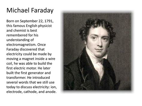 PPT - Michael Faraday PowerPoint Presentation, free download - ID:6502452