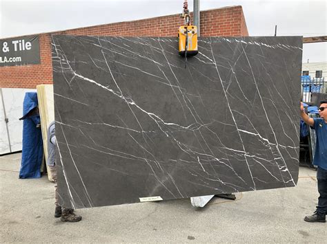 3/4" Pietra Grey Polished Marble Slab 114" x 74"