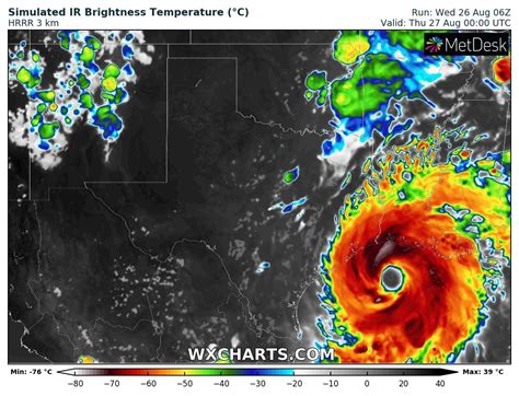 The rapid intensification of hurricane Laura is underway, devastating ...