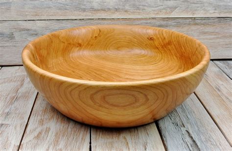 Wooden Centerpiece Bowl - Cherry - Rustic Bowl - Hand Carved Bowl ...