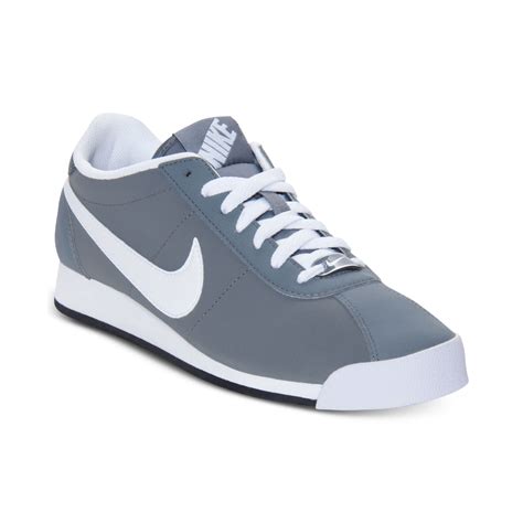 Nike Men'S Marquee Leather Casual Sneakers From Finish Line in Gray for ...