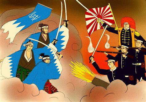 The Boshin War (japanese print style) by Attlai on DeviantArt