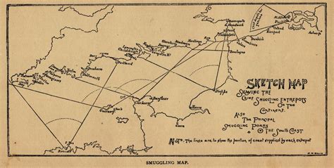 Smuggling Map - Kowethas Ertach Kernow