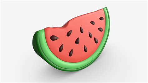 Stylized watermelon slice - Buy Royalty Free 3D model by HQ3DMOD (@AivisAstics) [8941f31 ...