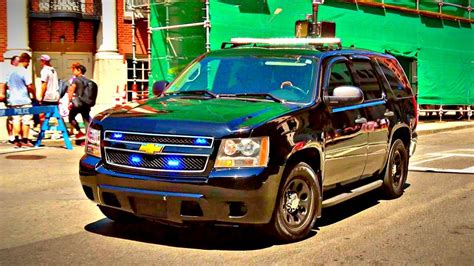 Boston Police SWAT Unmarked Black Chevy Tahoe Lights and Siren - YouTube