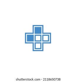 Medical Sign Logo Blue Color Stock Vector (Royalty Free) 2118650738 ...