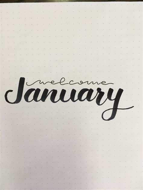 Welcome January with Handlettering Fun