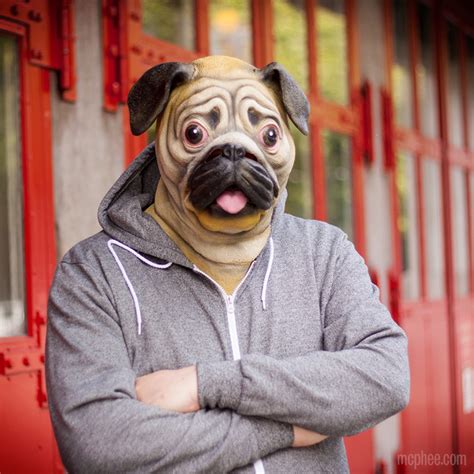 Pug Mask, A Latex Mask So You Can Look Like a Dog