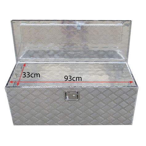 Aluminium Tool Box Tool Storage UTE Trailer w Lock Bar Truck Heavy Duty ...