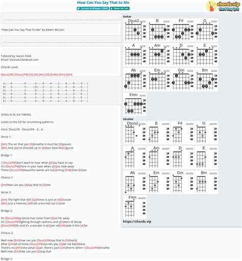 Chord: How Can You Say That to Me - Edwin McCain - tab, song lyric ...