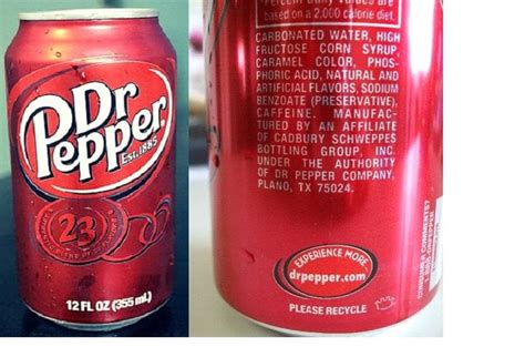 Dr. Pepper 23 Flavors, 7 ingredients : r/funny