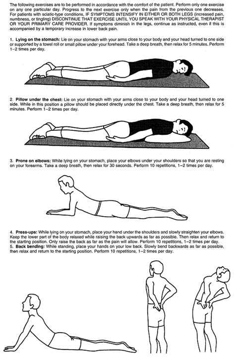 mckenzie low back exercises - treat radiculopathy without surgery ...