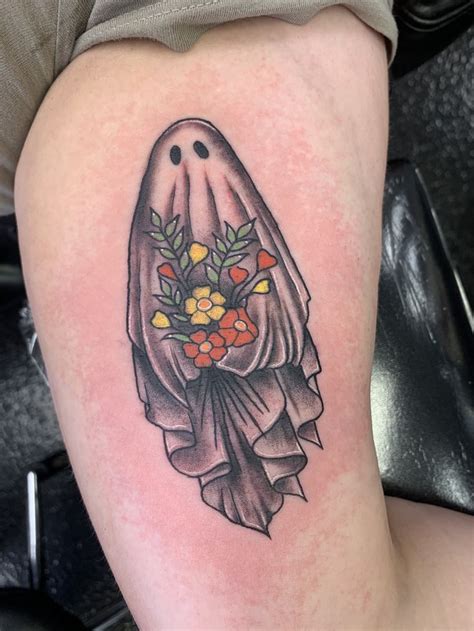 Ghost/Halloween Tattoo | Ghost tattoo, Halloween tattoos, Spooky tattoos