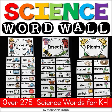 Science Word Wall Ideas - Primary Theme Park