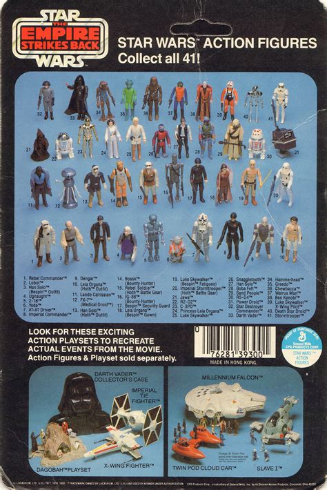 Star Wars Lobot Action Figure Card Back