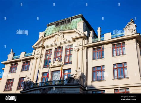 Details of Prague old town antique buildings architecture Stock Photo - Alamy