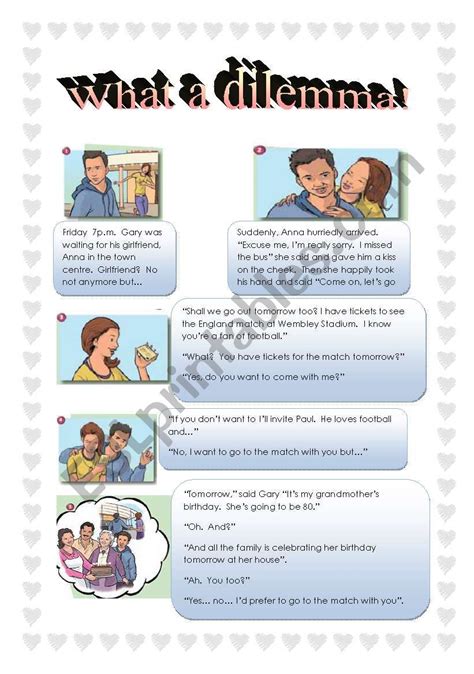 Dilemma - ESL worksheet by pepelie