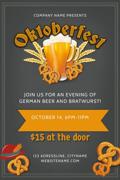 Oktoberfest Posters Template | PosterMyWall