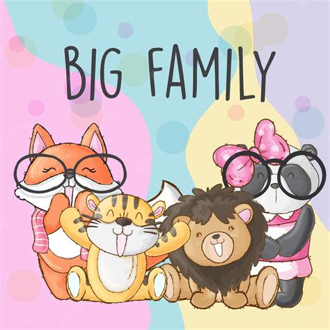 Premium Vector | Cute lion and friends