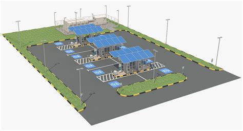 Electric Vehicle Charging Station Layout - Ranna Roseline