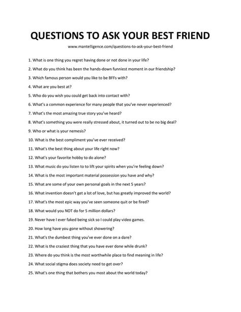 Funny Questions To Ask Friends With Options