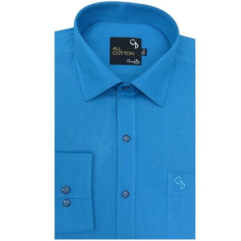 Charaghdin.com - Plain AQUA BLUE Shirt