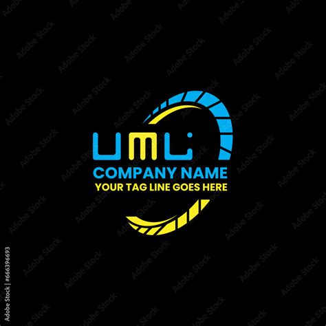 UML letter logo vector design, UML simple and modern logo. UML luxurious alphabet design Stock ...