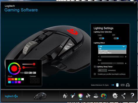 Logitech g502 change color - inputprop