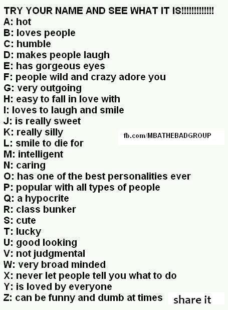 Fun Facts about your Name - Check it out!! | Fun facts about yourself ...