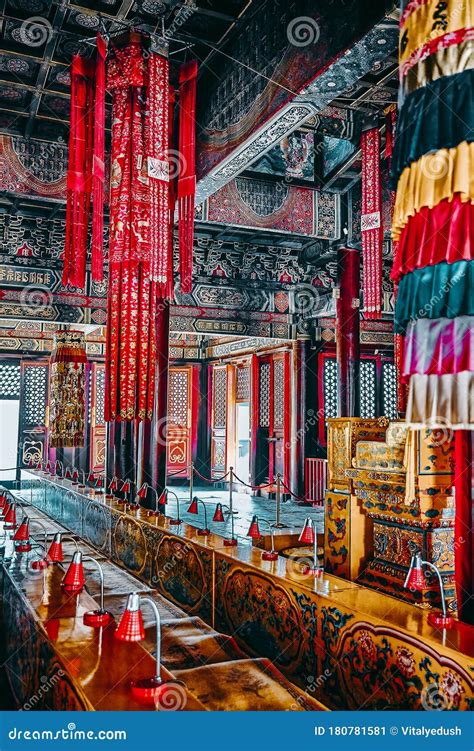 Interior View of Yonghegong Lama Temple. Beijing Editorial Photo ...