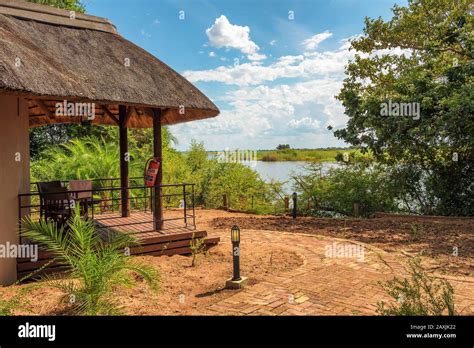 Chalet in the Chobe Safari Lodge located at the Chobe River in Kasane, Botswana Stock Photo - Alamy