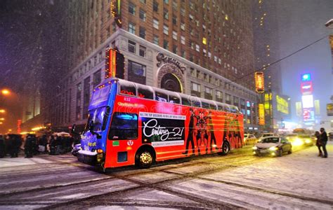 Snow Storm In Times Square, New York City Editorial Photo - Image: 17571321