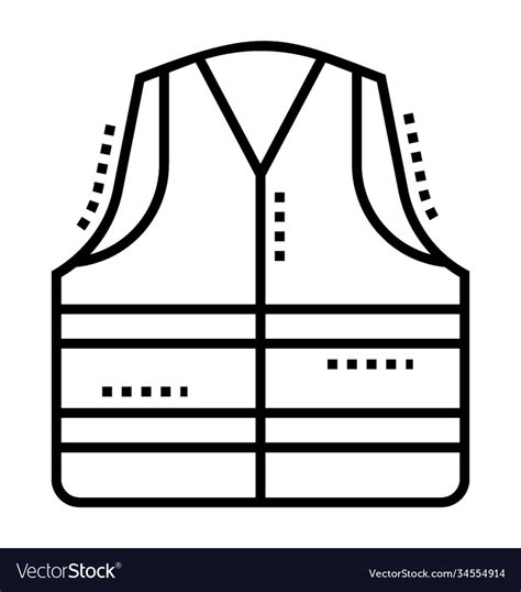 Safety vest Royalty Free Vector Image - VectorStock