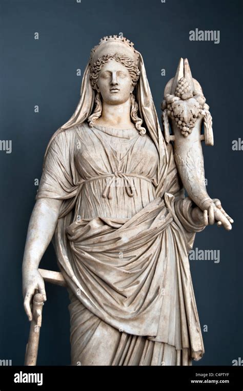 Marble statue of Fortuna- Roman goddess of the fortune and Stock Photo: 37381891 - Alamy