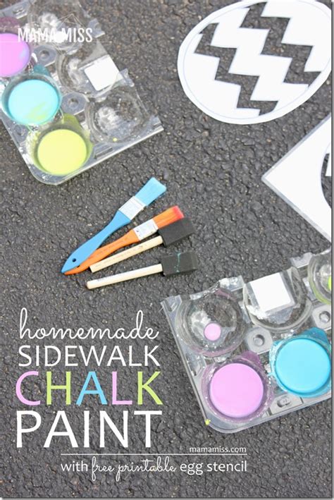 Homemade Sidewalk Chalk Paint