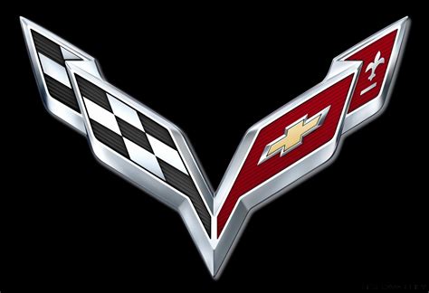 2014 Corvette Crossed Flag Logo