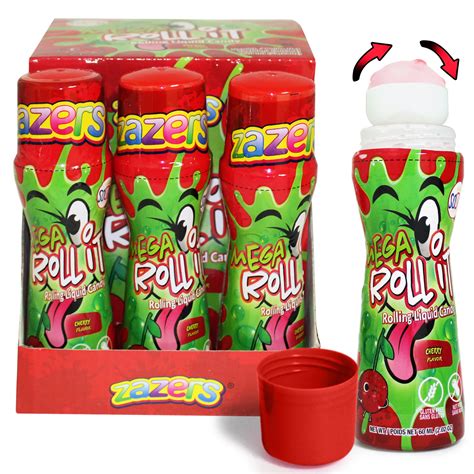 Buy Mega Sour Rolling Liquid Candy Cherry Flavored - 12 Pack of 2.02 OZ ...