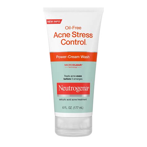 Neutrogena Oil-Free Acne Cream Facial Cleanser, Oily, 6 fl oz - Walmart.com - Walmart.com