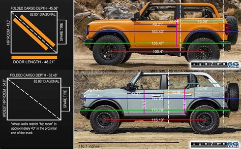 2 Door Cargo Dimensions With Seats Down Bronco Nation