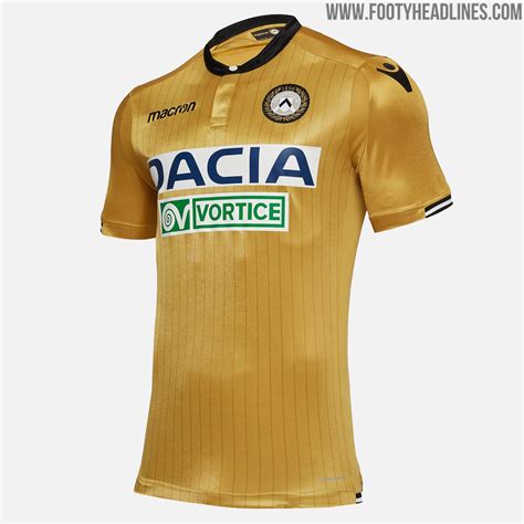 Metallic Gold Udinese Calcio 18-19 Away Kit Released - Footy Headlines