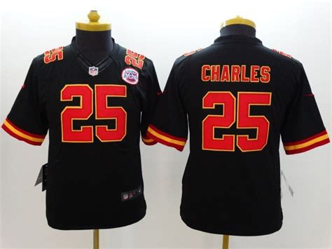 ECseller Official--Youth Nfl Kansas City Chiefs #25 Charles Black ...