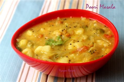 Vysya's Delicious recipes: Poori Masala - Potato Masala - Potato Masala ...