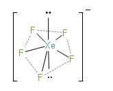 What is the molecular shape of XeF5-? | Homework.Study.com